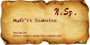 Nyári Szabolcs névjegykártya
